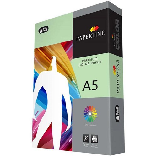 Paperline A5 80gsm Green Copy Paper, Pack of 500