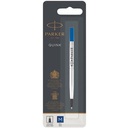 Parker Blue Rollerball Pen Refill Medium Tip