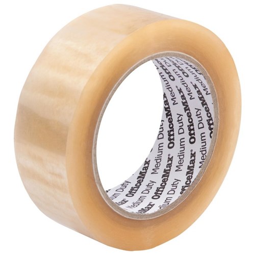 OfficeMax Medium Duty Packaging Tape 36mm x 100m Clear