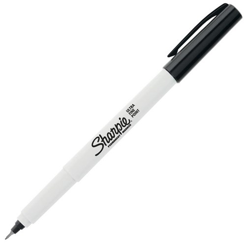 Sharpie Black Permanent Marker Ultra Fine Tip