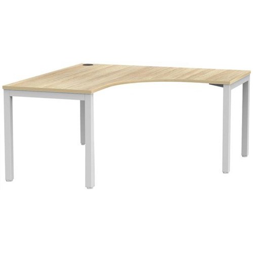 Cubit Workstation 1500mm Atlantic Oak/White