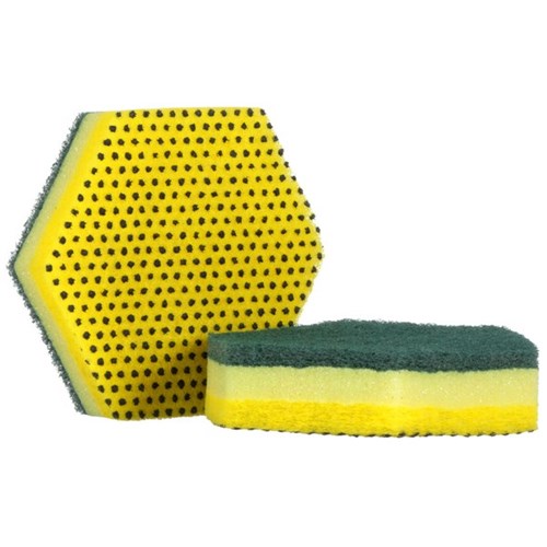 Scotch-Brite 96HEX-FL Scour Sponge Pad, Pack of 4