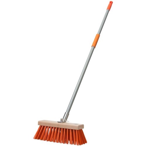 Yard Broom Hi Viz Orange Fill 355mm