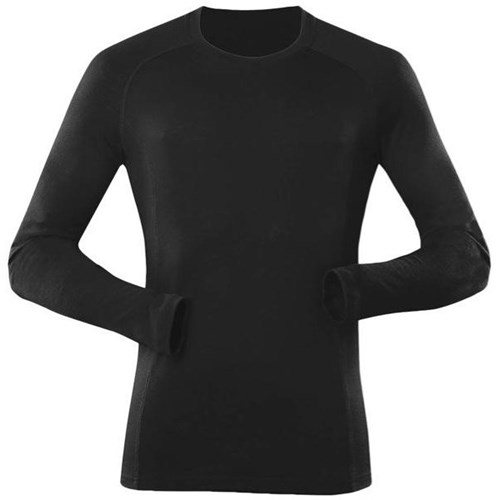 Thermal Merino Top Crew Neck Long Sleeve Black