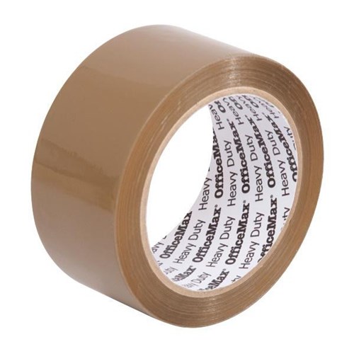 OfficeMax Heavy Duty Packaging Tape 48mm x 75m Tan Brown