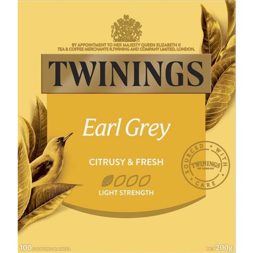 Twinings Earl Grey Tea Bags, Box of 100