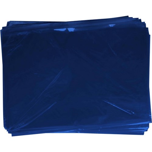 OfficeMax Cellophane 750x1000mm Dark Blue, Pack of 25