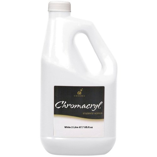 Chromacryl Student Acrylic Paint 2L White