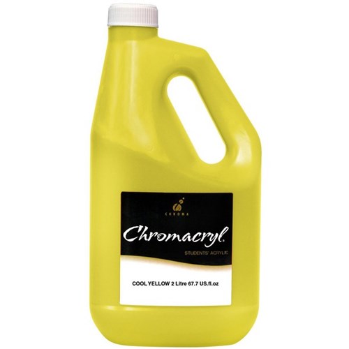 Chromacryl Student Acrylic Paint 2L Cool Yellow