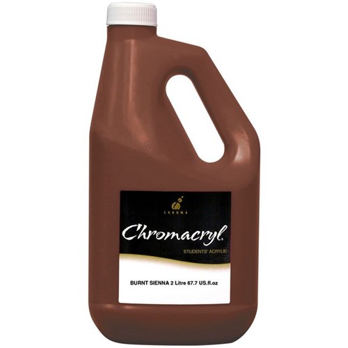 Chromacryl Student Acrylic Paint 2L Burnt Sienna