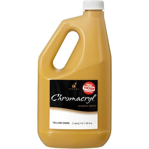 Chromacryl Student Acrylic Paint 2L Yellow Oxide