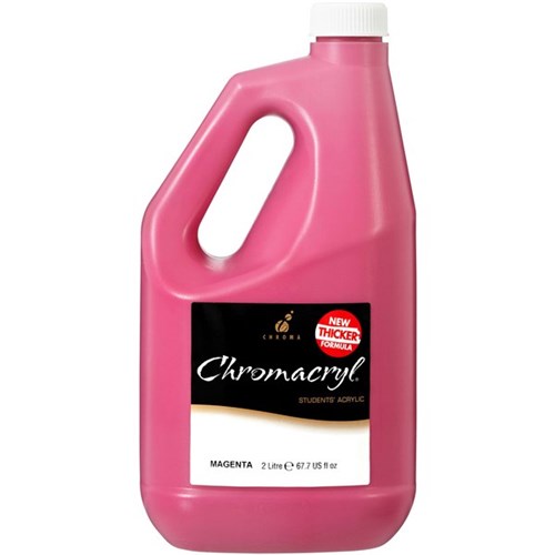 Chromacryl Student Acrylic Paint 2L Magenta