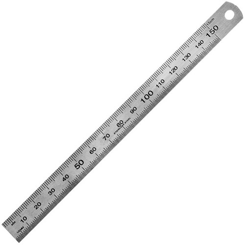 Tajima SS015M Stainless Steel Ruler 15cm