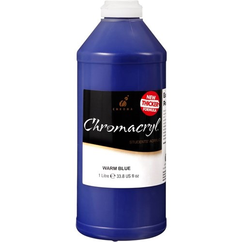 Chromacryl Student Acrylic Paint 1L Warm Blue