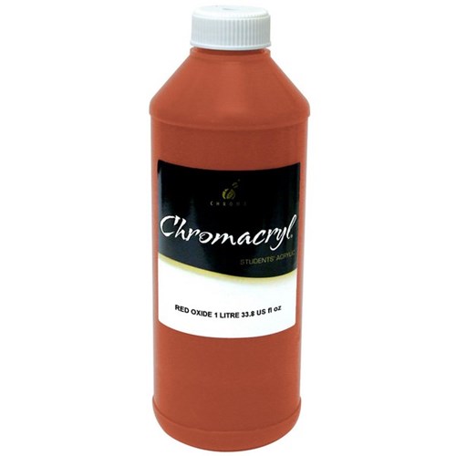 Chromacryl Student Acrylic Paint 1L Red Oxide