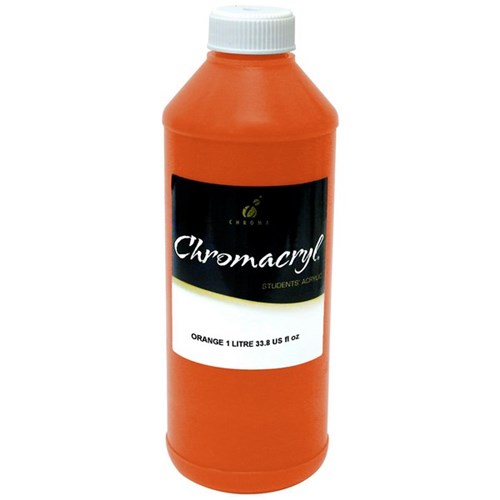 Chromacryl Student Acrylic Paint 1L Orange