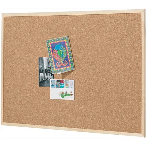 Quartet Cork Board Pine Frame 450x600mm