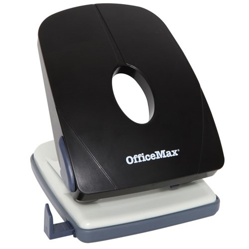 OfficeMax Premium 2 Hole Punch Heavy Duty 40 Sheet Black