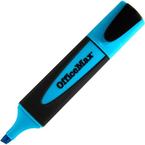 OfficeMax Blue Desk Style Highlighter Chisel Tip