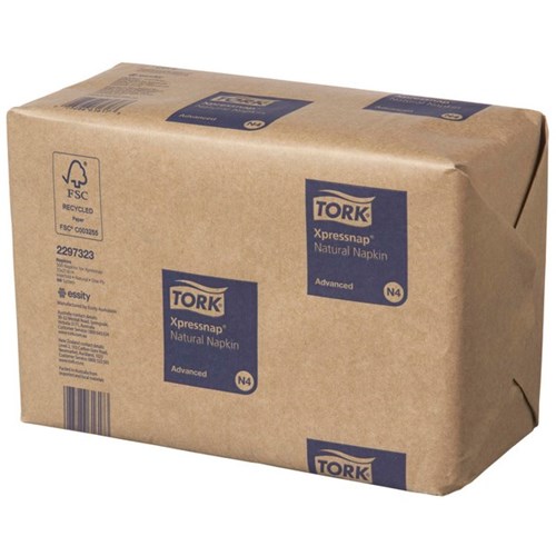 Tork N4 Xpressnap Napkins 2297323 1 Ply Natural, Pack of 500