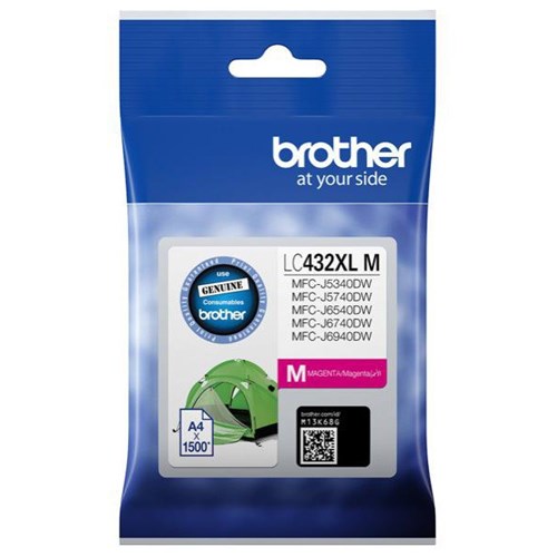 BrotherLC432XLM Magenta Ink Cartridge