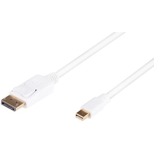 Dynamix DisplayPort to Mini DisplayPort V1.2 Converter Cable White 1 Metre