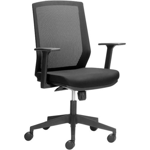 Koda Boardroom Chair High Mesh Back With Arms Black