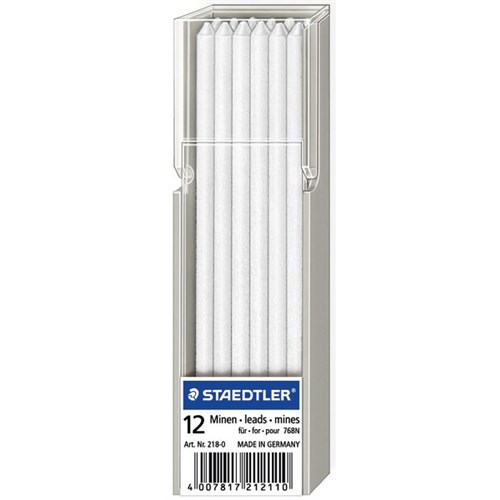 Staedtler Lumocolor Non-permanent Omnichrom Lead Refills White, Pack of 12