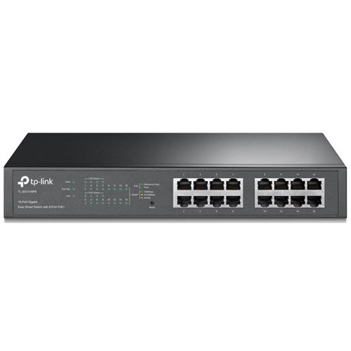 TP-Link SG1016PE 16-Port Gigabit Easy Smart Switch with 8 Port PoE+