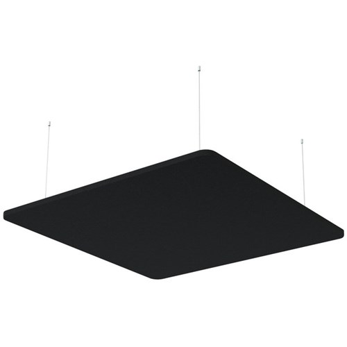 Boyd Visuals Floating Acoustic Ceiling Panel Square 1200x1200mm Black