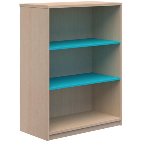 Accent Ako Bookcase 1200mm Refined Oak/Caribbean Natural