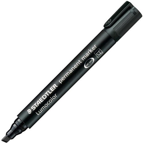 Staedtler Lumocolor 350 Black Permanent Marker Chisel Tip