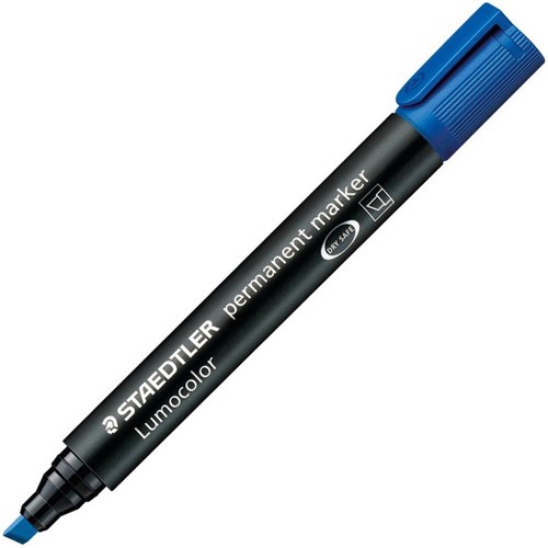 Staedtler Lumocolor 350 Blue Permanent Marker Chisel Tip