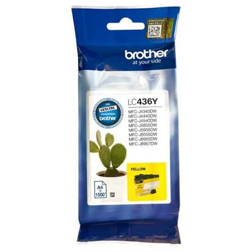 Brother LC436Y Yellow Ink Cartridge