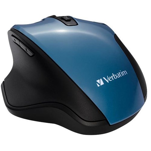 Verbatim Silent Ergonomic Wireless LED Mouse Teal