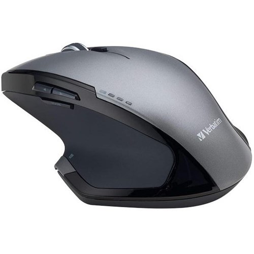 Verbatim Silent Ergonomic Wireless LED Mouse Grey