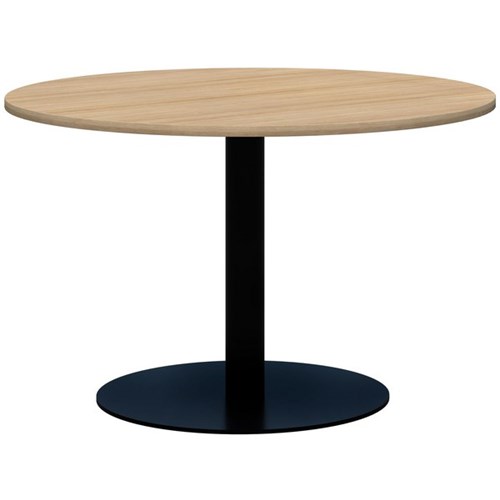 Accent Classic Round Coffee Table 1200mm Classic Oak/Black