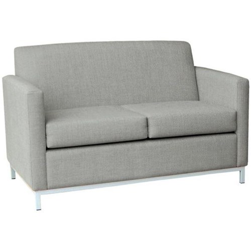 FurnNZ Sheffield 2 Seater Sofa Keylargo Fabric/Zinc/Silver