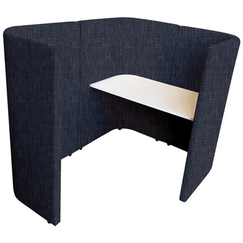 Kozi Pod 3 Corner With Desk Keylargo Fabric/Navy