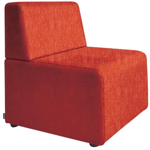 FurnNZ Snug Single Seater Sofa Keylargo Fabric/Paprika