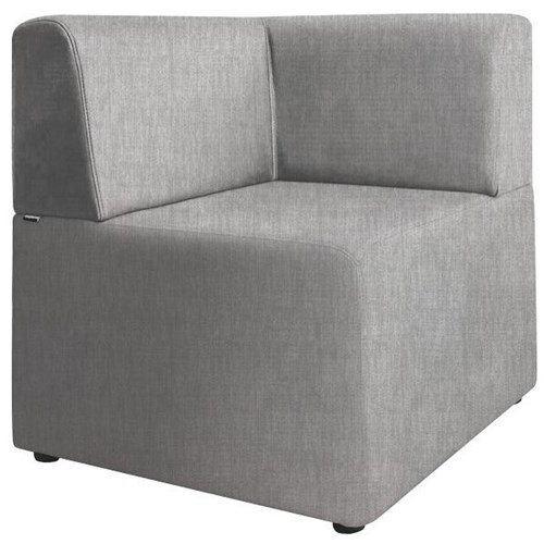 FurnNZ Snug Sofa Corner Unit Keylargo Fabric/Zinc