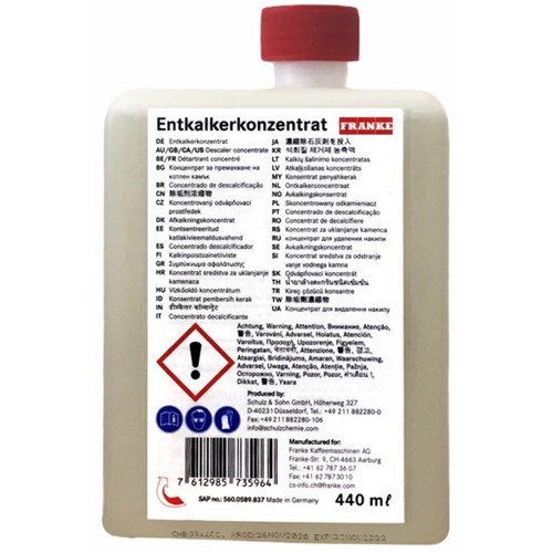 Franke A300 Coffee Machine Cleaner Descale Liquid 440ml