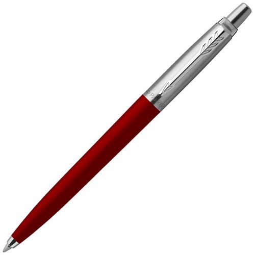 Parker Black Jotter Original Ballpoint Pen 1.0mm Medium Tip Red Barrel