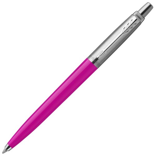 Parker Blue Jotter Original Ballpoint Pen 1.0mm Medium Tip Magenta Barrel