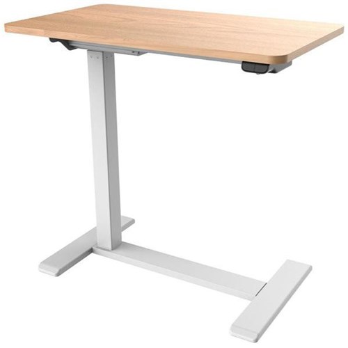 Malmo Electric Height Adjustable Desk 700x400mm Timber Melamine/White