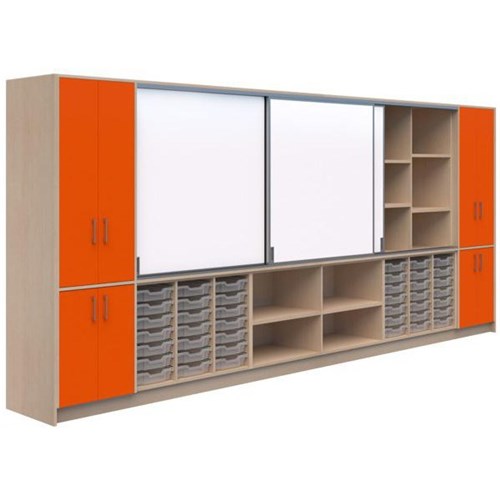 Ako Classroom Hub C1 4800x500x2000mm Energise Nat/Refined Oak