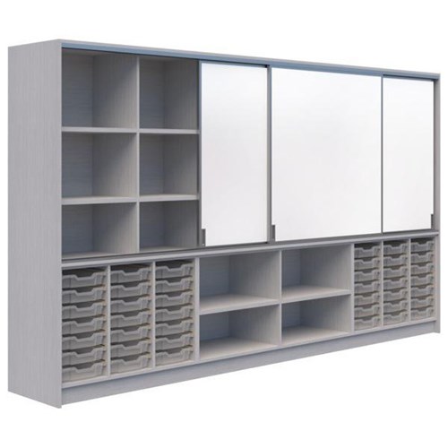 Ako Classroom Hub C3 3600x500x2000mm Silver Strata