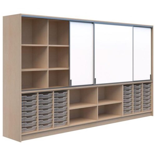 Ako Classroom Hub C3 3600x500x2000mm Refined Oak