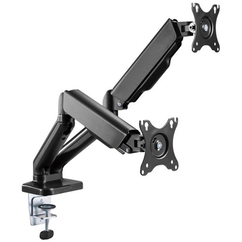 Brateck LDT46-C024 Gas Spring Desk Mount Dual Monitor Arm 17 - 32 Inch