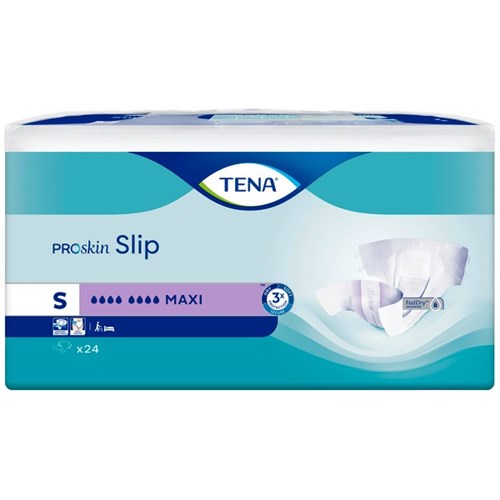 TENA ProSkin Slip Maxi Continence Briefs Unisex Small, Pack of 24